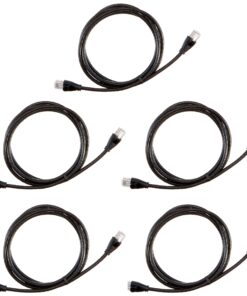 Amazon Basics RJ45 Cat 6 Ethernet Patch Cable, 1Gpbs Transfer Speed, Gold-Plated Connectors, 5 Foot - Pack of 5 5-Pack Black 15 81D8zxdaJkL