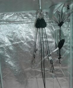 Apollo Horticulture Pair of 1/8" Adjustable Grow Light Rope Hanger w/ Improved Metal Internal Gears Pair of 1/8" 28 81D9bbywF5L