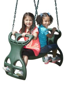 Swing-N-Slide PB 8272 Cedar Brook Play Set with Two Swings, Slide, Monkey Bars, Picnic Table & Glider, Green 14 81DA2tA1EDL