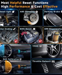 FOXWELL OBD2 Scanner NT716, 9+ Resets Auto Scan Tool ABS SRS Transmission Engine Diagnostic Code Reader Free Update Injector Coding/D-P-F/BMS/ABS Bleeding/Oil Light/EPB/TPMS/SAS/Throttle Relearn 2023 22 81DACNnTxKL