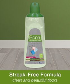 Bona Multi-Surface Hard Floor Cleaner Spray Mop Cartridge - 34 fl oz - Unscented - Refillable - Residue-Free Floor Cleaning Solution for Bona Spray Mops - Stone, Tile, Laminate, and Vinyl Floors 34 Fl Oz (Pack of 1) 16 81DBoegNuL