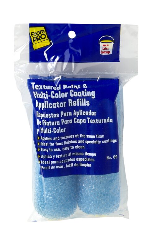 FoamPRO 69 Foam Paint Roller Refills, 4" Refill (Pack of 2)