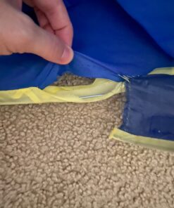 USA Toyz Rocket Ship Pop Up Kids Tent - Spaceship Rocket Indoor Playhouse Tent for Boys and Girls with Included Space Projector Toy and Kids Tent Storage Carry Bag Rocketship Tent 45 81DDk3j9LML