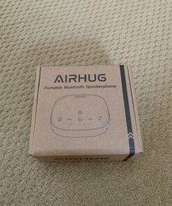 AIRHUG Bluetooth Speakerphone,Conference Speaker with Microphone,6 metes HD Voice Pick Up,Advanced Noise Reduction Algorithm,USB-C Plug & Play,Compatible with Zoom,MS Team,Skype 48 81DFKcRaCL