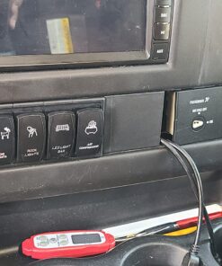 AutoEC Rocker Switch Panel Switch Holder Housing Kit - Black Plastic Pack of 6 30 81DGXutsBvL