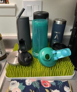 Boon Lawn Countertop Baby Bottle Drying Rack - Spring Green - Bottle Rack and Organizer - Baby Feeding Essentials - 13.5 x 11 x 2.5 - 1 Count 43 81DHNoHrS9L