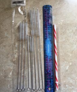 Hiware Drinking Straw Cleaner Brush Kit - (3-Size) 9-Piece Extra Long Pipe Cleaners, Straw Cleaning Brush For Tumbler, Sippy Cup, Bottle and Tube 41 81DHS9chQmL