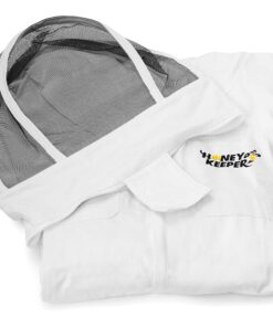 Honey Keeper Professional Cotton Full Body Beekeeping Suit with Self Supporting Veil Hood - Large 13 81DHnpZ9E6L