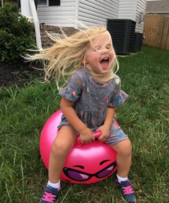 WALIKI Hopper Ball for Kids 3-6 | Hippity Hop | Jumping Hopping Ball | Relay Races | Pink 18” Ages 3-6 (Small) 32 81DIuo276L