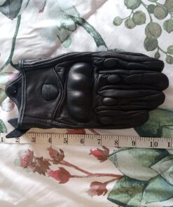 FXC Touch Screen Full Finger Motorcycle Leather Gloves Men's Premium Protective Motorbike Large 38 81DJsTmXvL