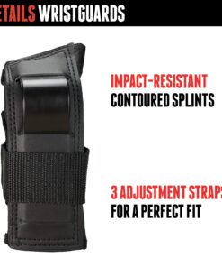 Triple Eight Saver Series Pad Set with Kneesavers, Elbowsavers and Wristsavers Black Large 22 81DKSFlzQoL