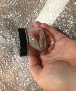 Cornucopia 2oz Straight Sided Clear Glass Jars (12 pack), Airtight Cosmetic Jars for Creams, Balms & Aromatherapy 57 81DKSKkhLYL