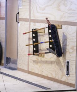 Buyers Products LT37 Hand Rack for Enclosed Landscaping Truck Trailers & Garage or Shed Walls Holds 6 Tools for Shovels, Rakes, Hoes, Heavy Duty Steel, Oversize, Black 14 81DL3o4AnsL