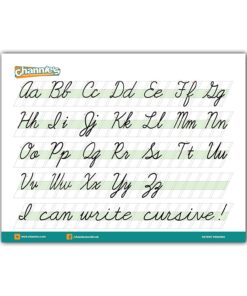 Channie’s Easy Peasy Cursive Handwriting Workbook for Kids, Tracing & Cursive Writing Practice Book, 80 Pages Front & Back, 40 Sheets, Grades 1st – 3rd, Size 8.5” x 11” 20 81DLMVrhtL