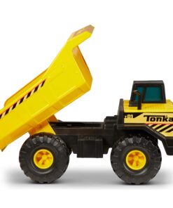 Funrise Tonka Steel Mighty Dump Truck, Yellow, Black, 10.25" x 16.75" x 7.75" (902050AZ01) Single Frustration-Free Packaging 28 81DLdjCtRBL 1