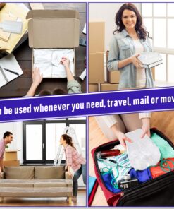 20 Pack Shrink Wrap Roll Plastic Stretch Wrap Film with Handle 5 Inch 800 Feet 80 Guage Thick Industrial Mini Clear Pallet Wrap Self-Adhering for Moving Packaging Packing Pallet Furniture Supplies 14 81DLwg3IJL