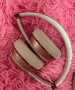 Beats Solo3 Wireless On-Ear Headphones - Apple W1 Headphone Chip, Class 1 Bluetooth, 40 Hours of Listening Time, Built-in Microphone - Rose Gold (Latest Model) Without AppleCare+ 48 81DNHvWG27L