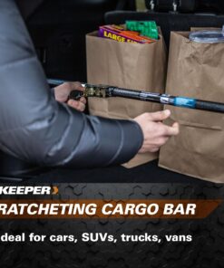 Keeper - Ratcheting Cargo Bar - Black/Silver, Adjustable From 40"-70" Cargo Bar (1 Pack) 14 81DOeIm9pL