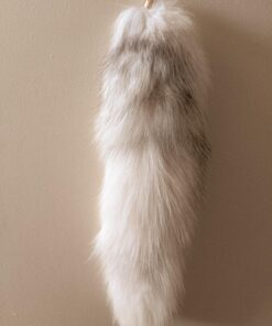 Fosrion Fluffy White Gray Arctic Fox Tail Fur Halloween Cosplay Alopex Lagopus KeyChain 40 81DPvJ7bhAL