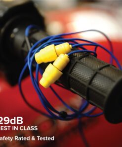 Plugfones Guardian in-Ear Earplug Earbud Hybrid - Noise Reduction in-Ear Headphones(Blue & Yellow) Blue 25 81DQuwgza7L 1