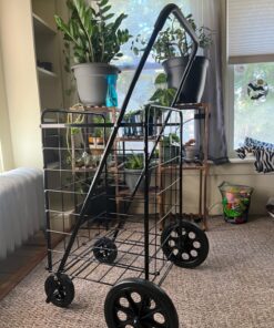 Whitmor Deluxe Utility Cart, Extra Large, Black 50 81DR906ecVL