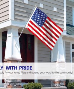 Anley Fly Breeze 3x5 Foot American US Flag - Vivid Color and UV Fade Resistant - Canvas Header and Double Stitched - USA Flags Polyester with Brass Grommets 3 X 5 Ft 3x5 Ft 21 81DRJmCvbqL