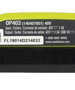 Ryobi OP403 Lithium-ion 40 Volt Battery Charger W/USB Plug in 1 Pack 7 81DRV9R8CVL