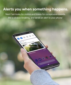 Google Nest Cam Outdoor - 1st Generation - Weatherproof Camera - Surveillance Camera with Night Vision - Control with Your Phone 1st Gen 1 Count (Pack of 1) Nest Cam (Outdoor, Wired) 47 81DRW60OrL