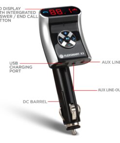 GOgroove FlexSMART X3 Mini Bluetooth Car Adapter for Handsfree Calling, USB Charging, Music Controls for Smartphones, MP3 Players - Aux Bluetooth Adapter for Car - FM Radio Transmitter (Updated 2023) 15 81DRmAlMLGL