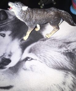 Safari Ltd. Gray Wolf Figurine - Detailed 3.75" Plastic Model Figure - Fun Educational Play Toy for Boys, Girls & Kids Ages 1+ 37 81DRtr0c4aL