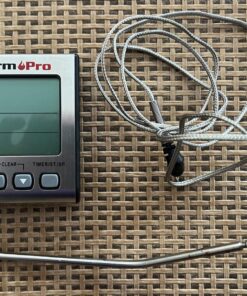 ThermoPro TP16S Digital LCD Meat Thermometer for Cooking and Grilling, BBQ Food Thermometer with Backlight and Kitchen Timer, Grill Temperature Probe Thermometer for Smoker, Barbecue, Oven, Cookware Light Silver 54 81DS8Sh98L