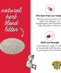 Dr. Elsey's Premium Clumping Cat Litter - Cat Attract - 99% Dust-Free, Low Tracking, Hard Clumping, Superior Odor Control, Natural Herbal Attractant, Unscented & Natural Ingredients, 40 lb 40 Lb / 18.14 Kg 24 81DTF3AxKL