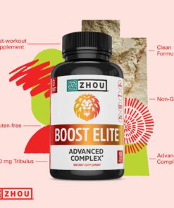 Zhou Boost Elite, Formulated to Increase Stamina & Energy Support, 30 Servings, 90 Veggie Caps 15 81DTqIaTS4L