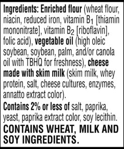 Cheez-It Cheese Crackers, Baked Snack Crackers, Lunch Snacks, Variety Pack (42 Packs) 4-Flavor Variety 1 Ounce (Pack of 42) 22 81DVdyiutwL 1