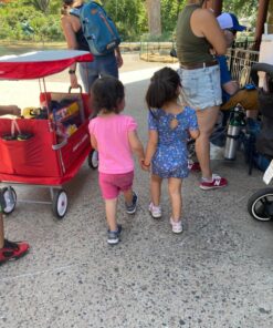 Radio Flyer 3-In-1 EZ Folding, Outdoor Collapsible Wagon for Kids & Cargo, Red Folding Wagon Canopy 76 81DVwbx0wlL