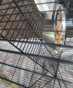 MidWest Homes for Pets Snap'y Fit Food Bowl | Pet Bowl, 20 oz. (2.5 cups) | Dog Bowl Easily Affixes to a Metal Dog Crate, Cat Cage or Bird Cage | Pet Bowl Measures 6L x 6W x 2H Inches,Silver 20 Ounces (2.5 cups) 38 81DW33NKeRL