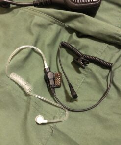 MaximalPower RHF 617-1N 3.5mm RECEIVER/LISTEN ONLY Surveillance Headset Earpiece with Clear Acoustic Coil Tube Earbud Audio Kit For Two-Way Radios, Transceivers and Radio Speaker Mics Jacks , Black 33 81DWLJoCSoL