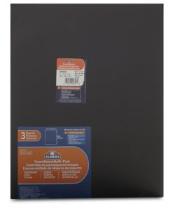 Elmer's Foam Board Multi-Pack, Black, 16x20 Inch, Pack of 3 16 x 20 Inches 3-Pack 12 81DWO323tDL