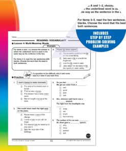 Carson Dellosa Spectrum 4th Grade Test Practice Workbook All Subjects, Ages 9 to 10, Grade 4 Test Practice Math, Language Arts, Reading Comprehension, ... Writing, and Math - 160 Pages (Volume 81) 12 81DY6kvSRJL