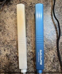 BaBylissPRO Nano Titanium Ionic Flat Iron Hair Straightener, Hair Straightener Iron for Professional Salon Results and All Hair Types 1-1/4 Inch 38 81DbjiZWUfL