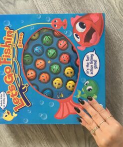Let's Go Fishin' Game by Pressman - The Original Fast-Action Fishing Game!, 1-4 players Let's Go Fishin' 41 81Dc8K5cS L