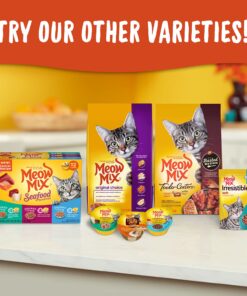 Meow Mix Seafood Selections Wet Cat Food, Variety Pack, 2.75 Ounce Cup (Pack of 24) Variety Pack: Seafood Selections 2.75 Ounce (Pack of 24) 37 81DcbhatUlL