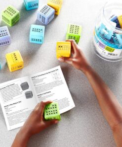 hand2mind Ten Frame Dice, Large Foam Dice for Classroom, Subitizing Dice, Math Manipulatives for Elementary School, Counting Toys for Toddlers, Educational Toys for Preschool Children (Set of 12) 27 81Dd9FJNa8L