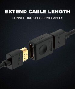 VCE HDMI Coupler HDMI Female to Female Connector 3D 4K HDMI Extension Adapter, 2-Pack 16 81Ddv8cw1YL