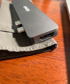 Anker USB C Hub for MacBook, 7-in-2 USB C to C Adapter, Compatible with Thunderbolt 3 Port, 100W Power Delivery, 4K HDMI, USB C and 2 USB A Data Ports, SD and microSD Card Reader 47 81DehRu4T4L