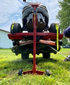 MoJack EZ Max - Riding Lawn Mower Lift, 450lb Lifting Capacity, Fits Most Residential & ZTR Mowers, Space-Saving Folding, Ideal for Mower Maintenance & Repair, Red 1 37 81DenUnkj5L