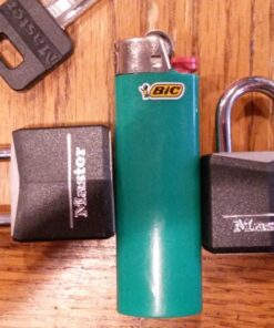 Master Lock Covered Aluminum Padlock with Key, Black, 4 count (Pack of 1) 4 count (Pack of 1) 33 81DfYeiMqVL