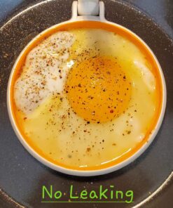 STIRLEX 4-inch Silicone Fried Egg Rings Set, 4-pack, Round Mold for Pancakes, Breakfast Sandwich, Nonstick 50 81Dg1wwxDyL