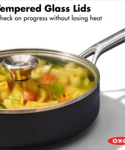 OXO Professional Hard Anodized PFAS-Free Nonstick, 10 Piece Cookware Pots and Pans Set, Induction, Diamond reinforced Coating, Dishwasher Safe, Oven Safe, Black 10-Piece Cookware Pots and Pans Set 15 81DgZeAwvML