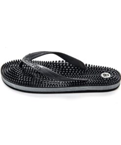 Revs - Lights - Men's and Women's Reflexology Massage Flip Flops 12 Women/11 Men Black 8 81DiKXgF2TL